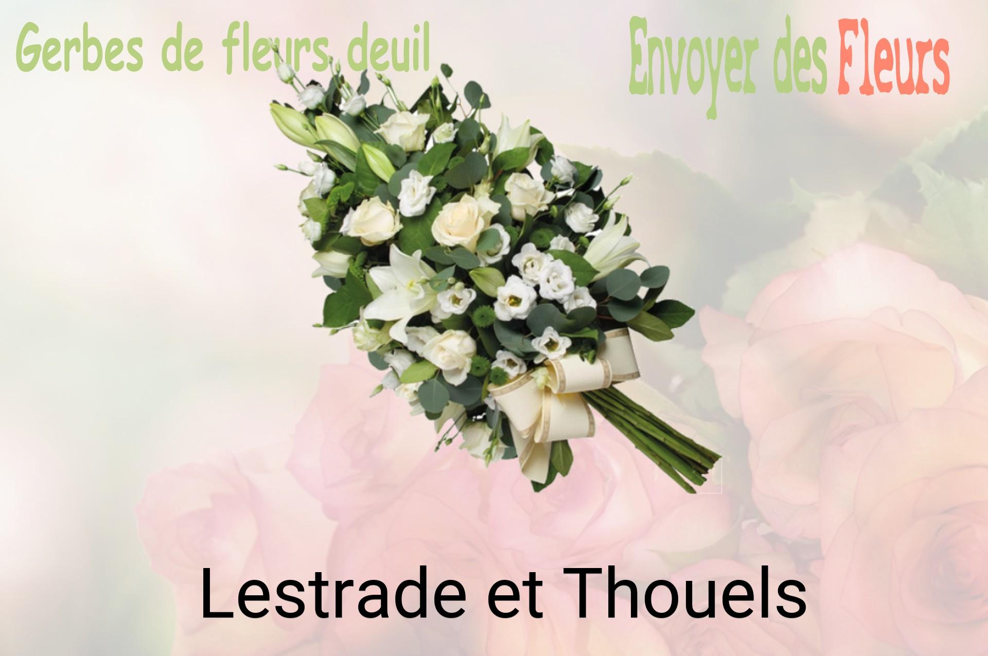 Gerbe de fleurs de deuil livrée à Lestrade-et-Thouels